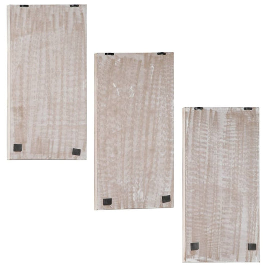 vidaXL Hand-Carved Wall Panels 3 pcs MDF 15.7"x23.6"x0.6"