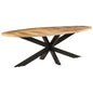Dining Table 94.5"x39.4"x29.5" Rough Mango Wood
