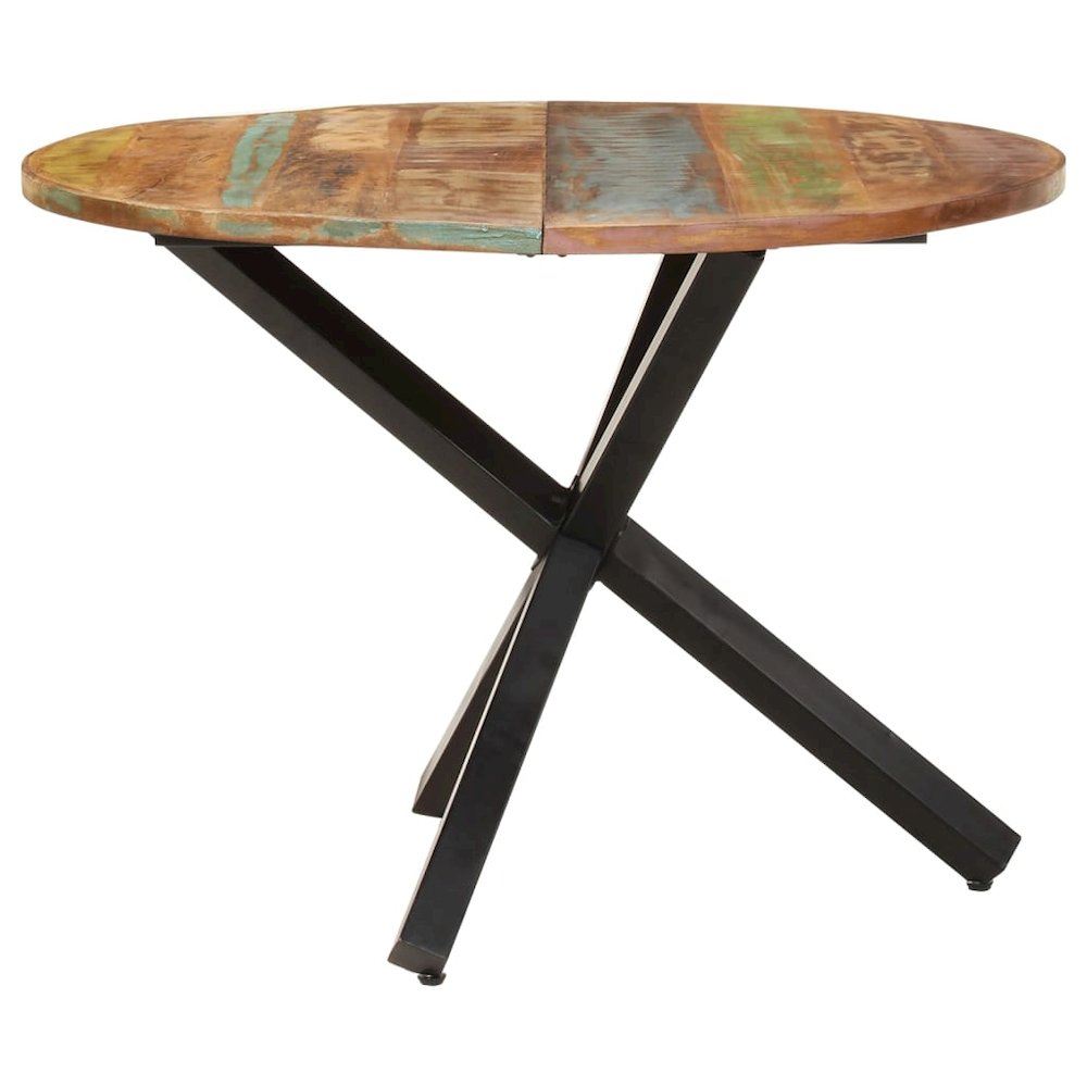 Dining Table Round 39.4"x39.4"x29.5" Solid Reclaimed Wood
