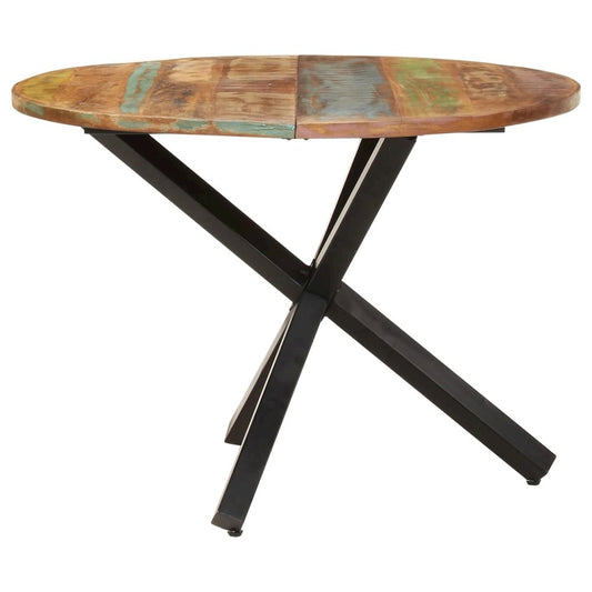 Dining Table Round 39.4"x39.4"x29.5" Solid Reclaimed Wood