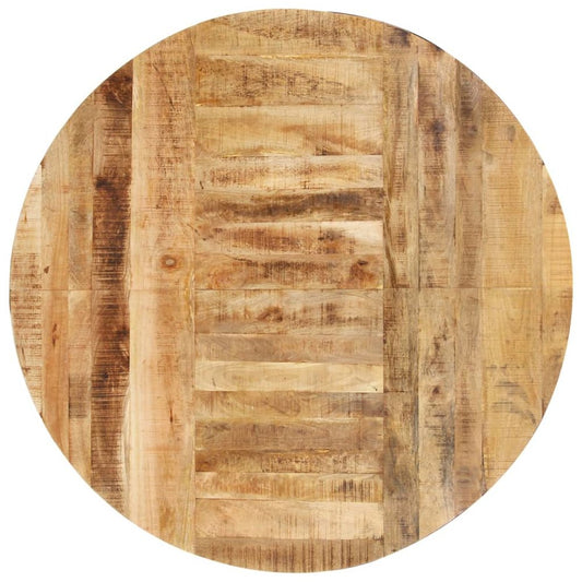 Dining Table Round 68.9"x29.5" Rough Mango Wood