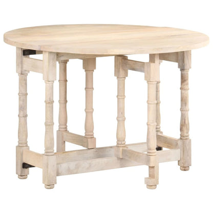 Dining Table Round 43.3"x29.9" Solid Mango Wood