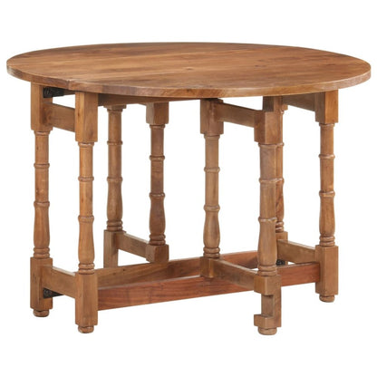 Dining Table Round 43.3"x29.9" Solid Mango Wood