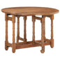 Dining Table Round 43.3"x29.9" Solid Mango Wood