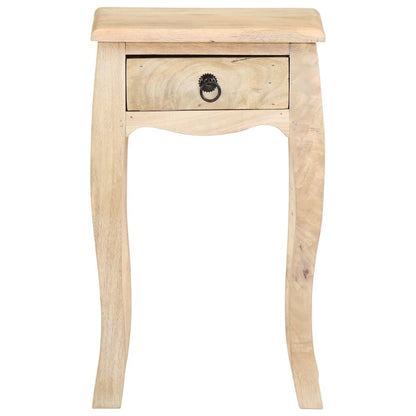 Bed Cabinet Brown Solid mango wood Compact Bedside Table Square