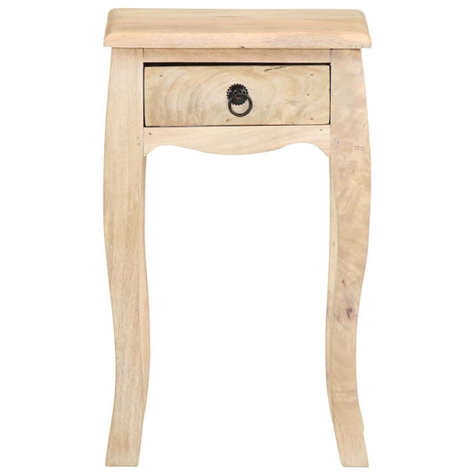 Bed Cabinet Brown Solid mango wood Compact Bedside Table Square