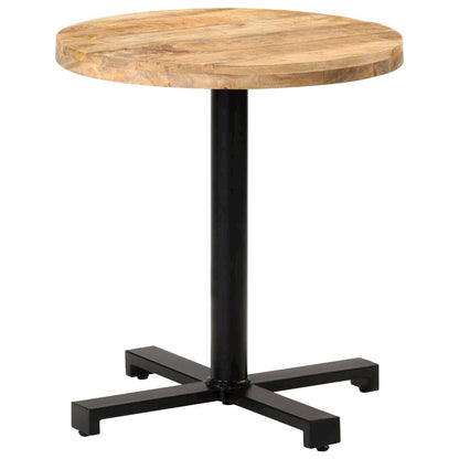 vidaXL Bistro Table Round Ø27.6"x29.5" Rough Mango Wood