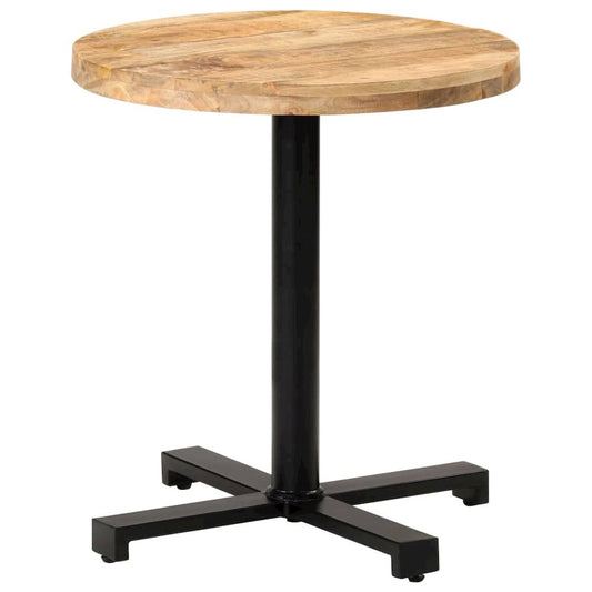 vidaXL Bistro Table Round Ø27.6"x29.5" Rough Mango Wood