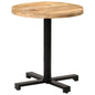 vidaXL Bistro Table Round Ø27.6"x29.5" Rough Mango Wood