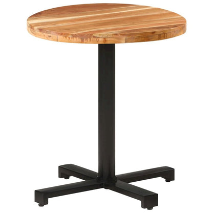 vidaXL Bistro Table Round Ø27.6"x29.5" Solid Acacia Wood