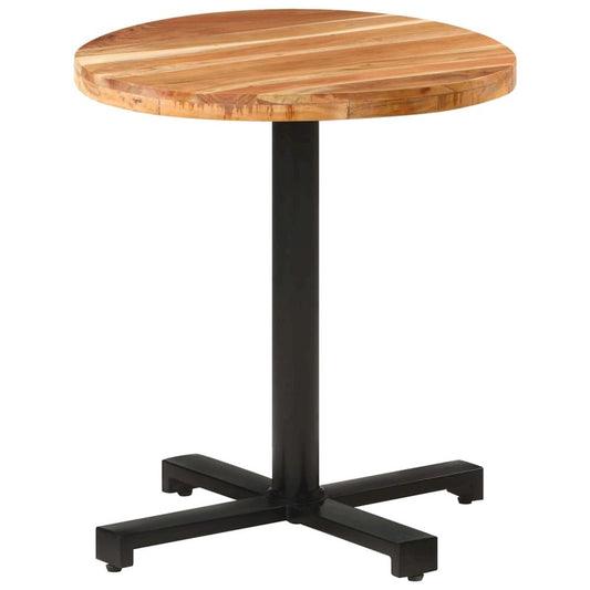 vidaXL Bistro Table Round Ø27.6"x29.5" Solid Acacia Wood