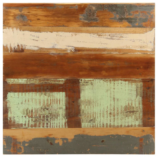vidaXL Bistro Table Square 19.7"x19.7"x29.5" Solid Reclaimed Wood