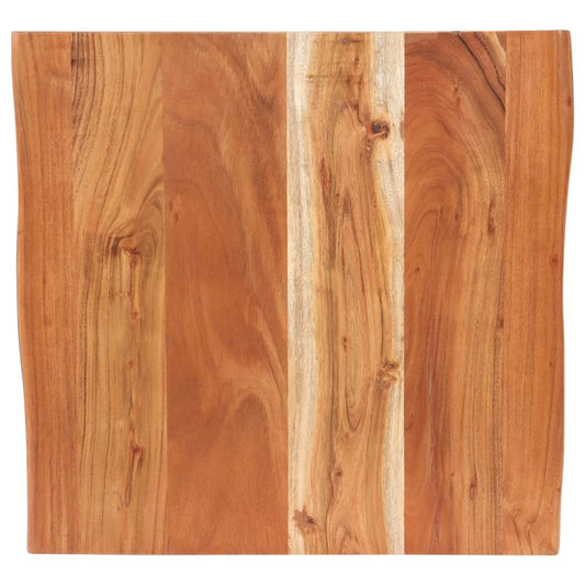 vidaXL Bistro Table with Live Edges 19.7"x19.7"x29.5" Solid Acacia Wood