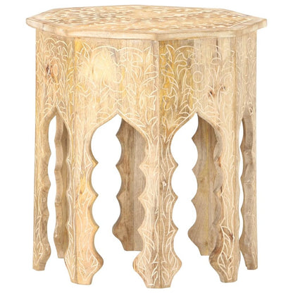 vidaXL Side Table ?18.9" Solid Mango Wood 0372