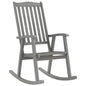 vidaXL Rocking Chair Gray Solid Acacia Wood 1845
