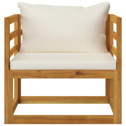 Wooden Chair Natural Wood Solid Acacia Wood Durable Armchair