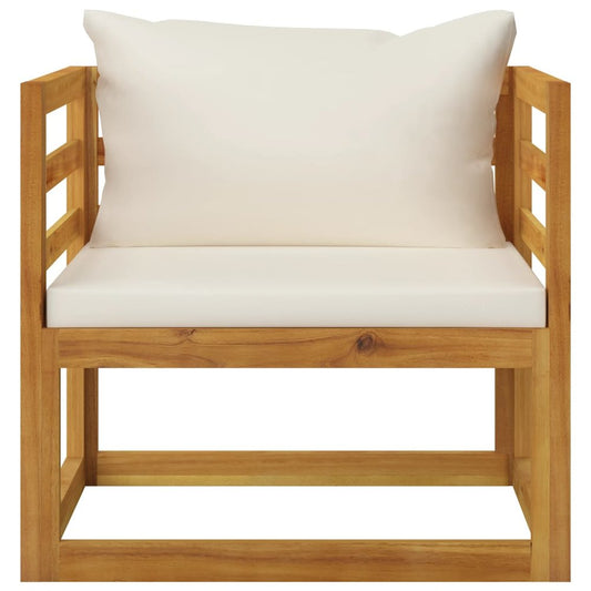 Wooden Chair Natural Wood Solid Acacia Wood Durable Armchair