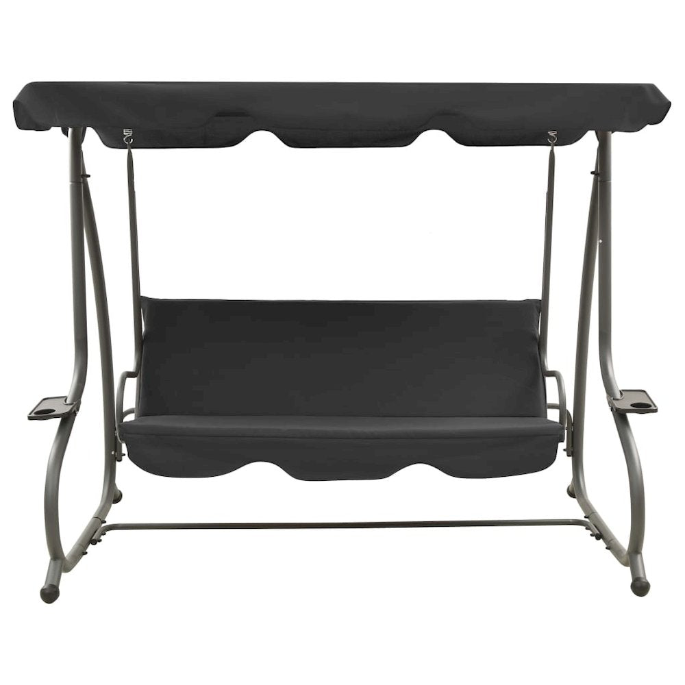 Swing Bench Anthracite PVC-coated fabric, powder-coated steel
