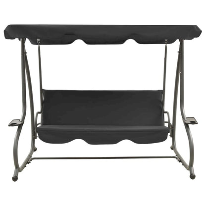 Swing Bench Anthracite PVC-coated fabric, powder-coated steel