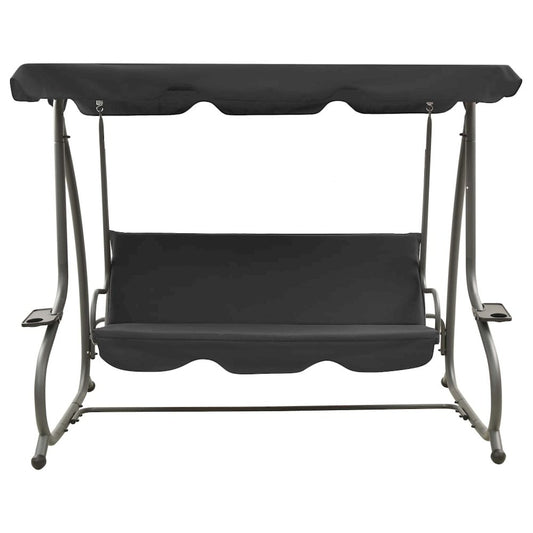 Swing Bench Anthracite PVC-coated fabric, powder-coated steel