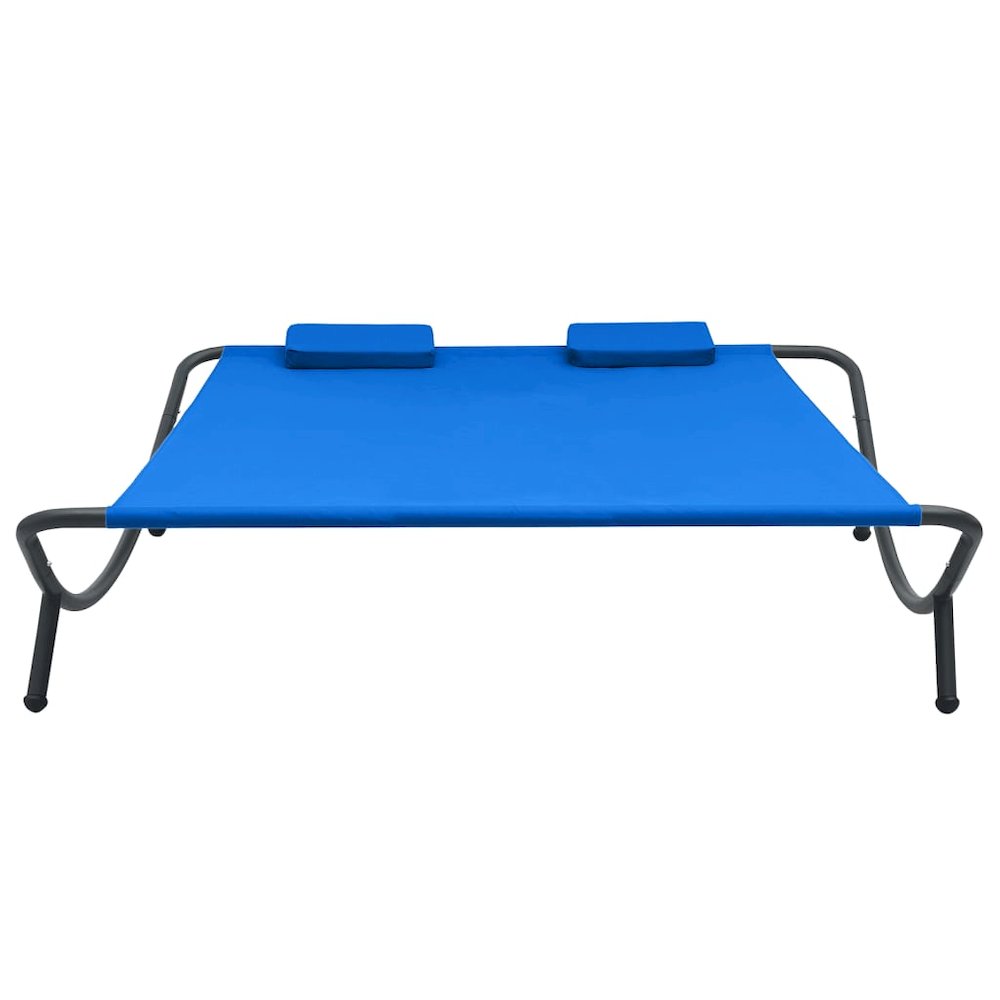 Lounge Bed Blue Oxford fabric, steel Double Durable