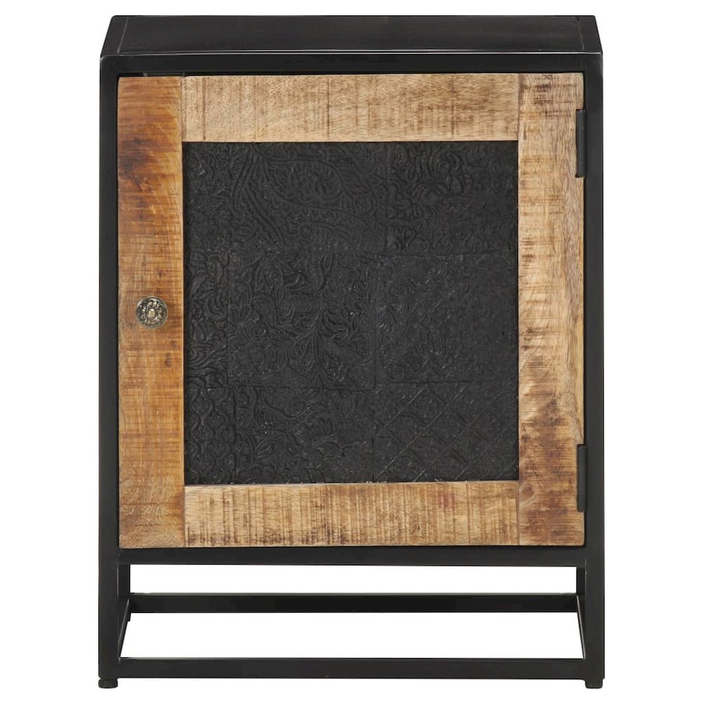 Bedside Cabinet Natural wood Rough mango wood Small