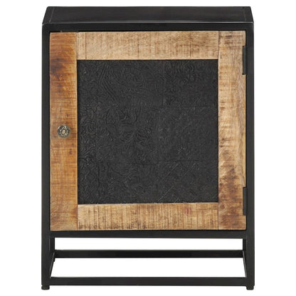 Bedside Cabinet Natural wood Rough mango wood Small
