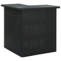 vidaXL Corner Bar Table Black 39.4"x19.7"x41.3" Poly Rattan, 313481