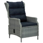 Garden Chair Light Grey Round PE rattan Standard Garden Chair