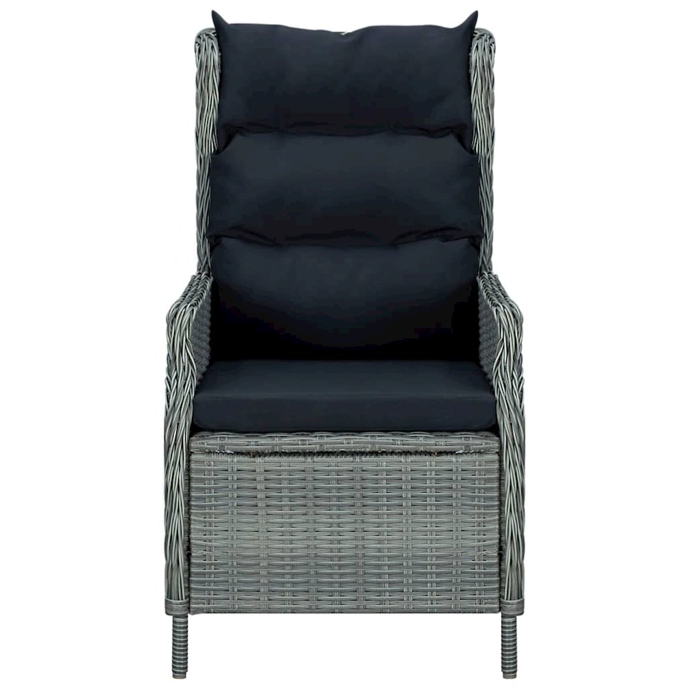 Garden Chair Light Grey Round PE rattan Standard Garden Chair