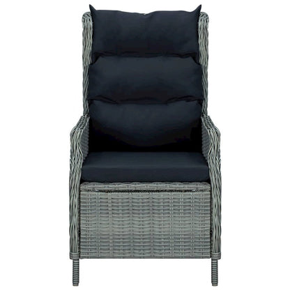 Garden Chair Light Grey Round PE rattan Standard Garden Chair