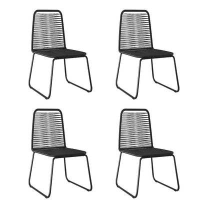 Dining Chair Set of 4 Black