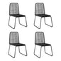 Dining Chair Set of 4 Black