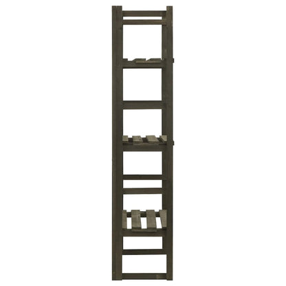 vidaXL Plant Stand with Trellis Gray 23.6"x11.8"x55.1" Solid Firwood, 314835