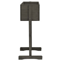 vidaXL Garden Trellis Planter Gray 17.7"x11.8"x29.1" Solid Firwood, 314839