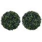 Artificial Boxwood Ball Mixed Green Polyethylene Large