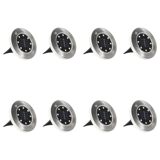 vidaXL Solar Ground Lights 8 pcs LED Lights RGB Color 5695