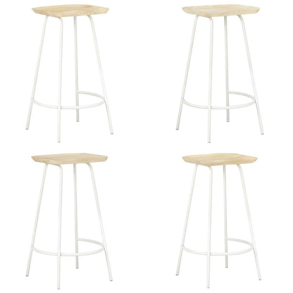 vidaXL Bar Stools 4 pcs Solid Mango Wood, 320650