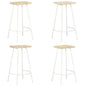 vidaXL Bar Stools 4 pcs Solid Mango Wood, 320650