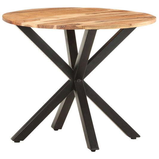 vidaXL Side Table 26.8"x26.8"x22" Solid Acacia Wood 0660