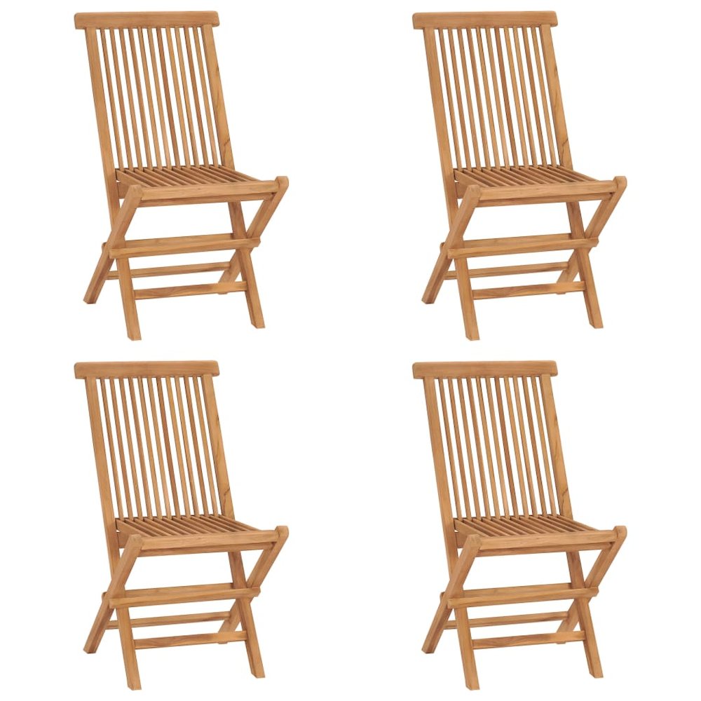 Garden Chair Set of 4 Teak