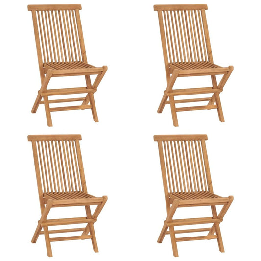 Garden Chair Set of 4 Teak