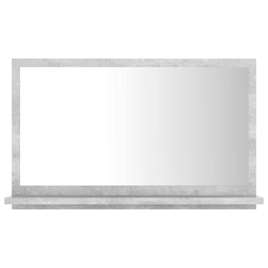 Bathroom Mirror Concrete Gray 23.6"x4.1"x14.6" Engineered Wood