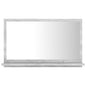 Bathroom Mirror Concrete Gray 23.6"x4.1"x14.6" Engineered Wood