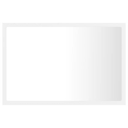 LED Bathroom Mirror White 23.6"x3.3"x14.6" Acrylic