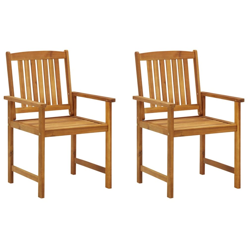 Garden Chair Set of 2 Anthracite