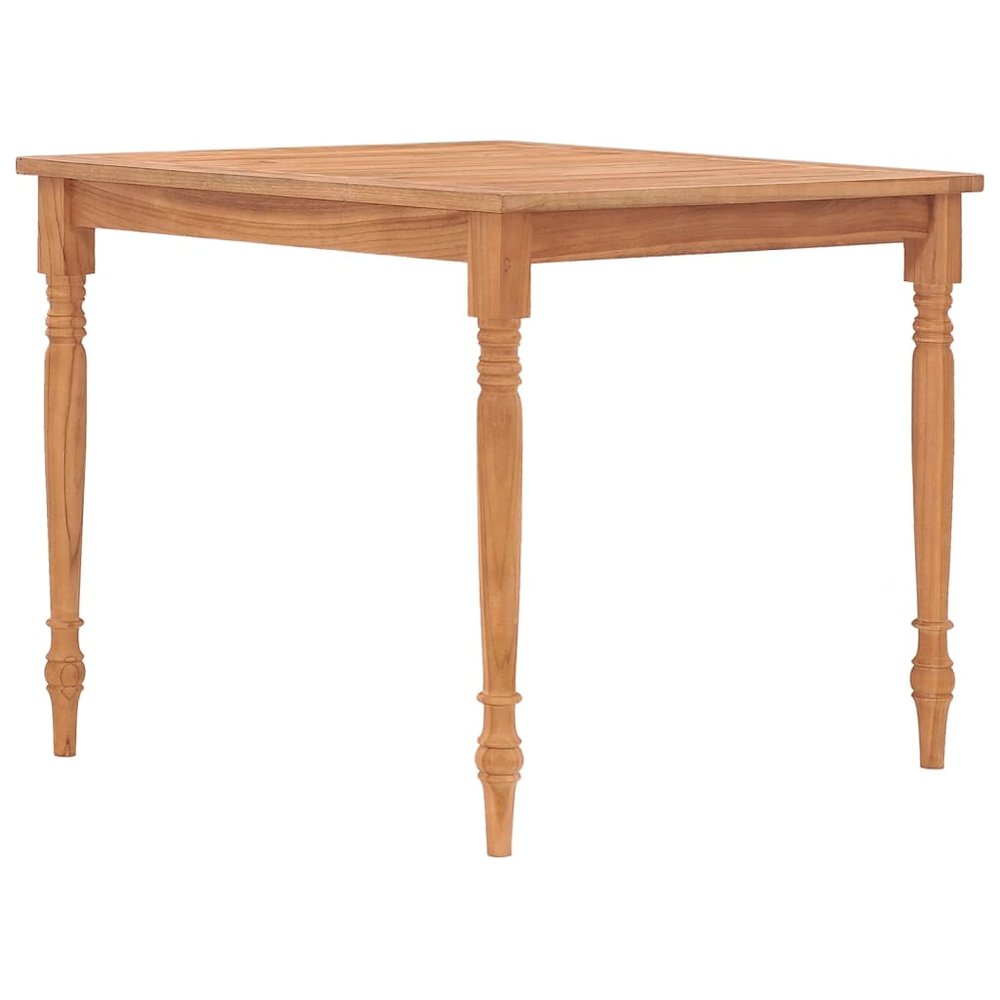 vidaXL Batavia Table 33.5"x33.5"x29.5" Solid Teak Wood
