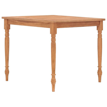 vidaXL Batavia Table 33.5"x33.5"x29.5" Solid Teak Wood