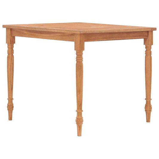 vidaXL Batavia Table 33.5"x33.5"x29.5" Solid Teak Wood