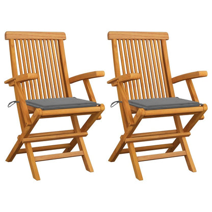 Garden Chair Set of 2 Teak Wood Fine sanded teak hardwood